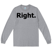 Heather Grey right Long Sleeve Tee - artisFamous