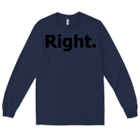Navy right Long Sleeve Tee - artisFamous