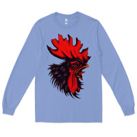 Colony Blue rooster Long Sleeve Tee - artisFamous