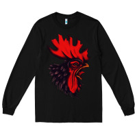 Black rooster Long Sleeve Tee - artisFamous