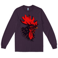 Plum rooster Long Sleeve Tee - artisFamous