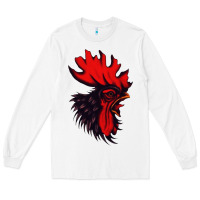 White rooster Long Sleeve Tee - artisFamous