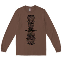 Chestnut phonetic alphabet Long Sleeve Tee - artisFamous