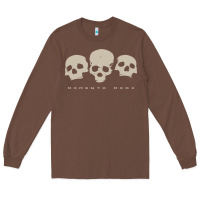 Chestnut memento mori three skulls Long Sleeve Tee - artisFamous