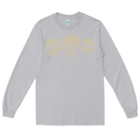 Moon Dust memento mori three skulls Long Sleeve Tee - artisFamous