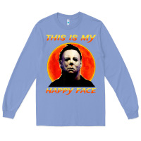 Colony Blue this is my happy face Long Sleeve Tee - artisFamous