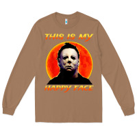 Toasted Coconut this is my happy face Long Sleeve Tee - artisFamous