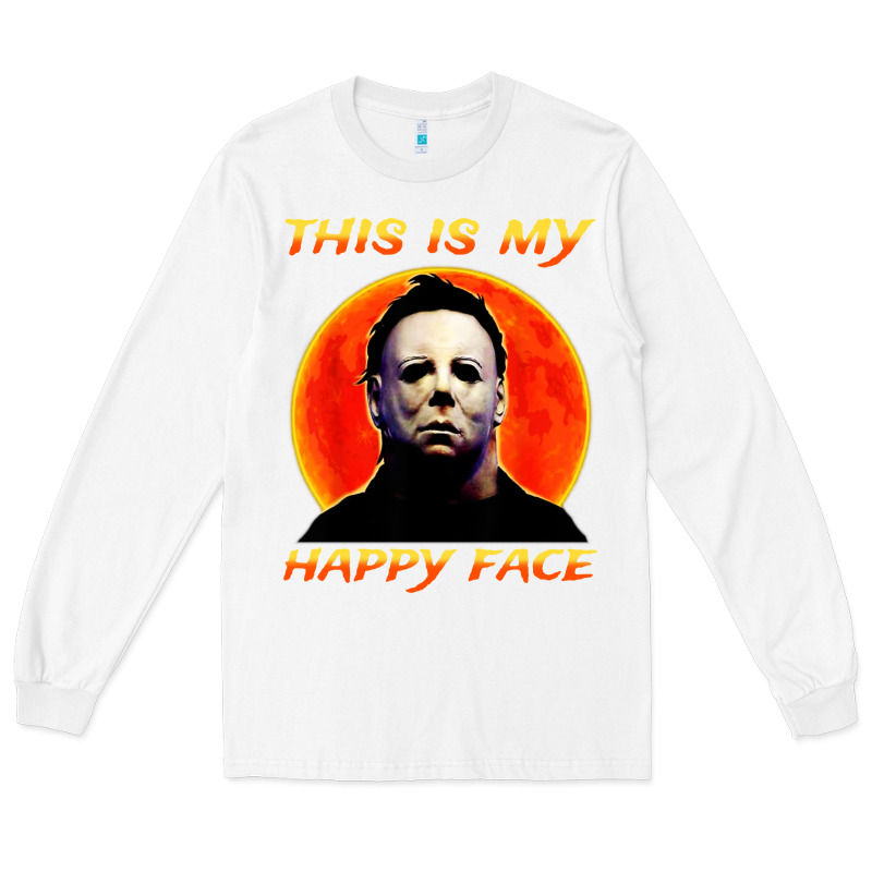 This Is My Happy Face Long Sleeve Tee by artisFamous | Teevron