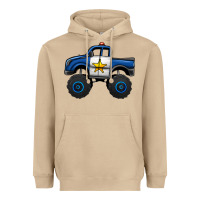 Mushroom police car monster truck Heavyweight Hoodie - Jasminsmagicworld
