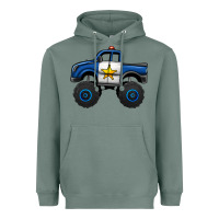 Sage police car monster truck Heavyweight Hoodie - Jasminsmagicworld