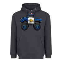 Smoke police car monster truck Heavyweight Hoodie - Jasminsmagicworld