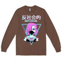 Chestnut antisocial wave anime Long Sleeve Tee - artisFamous