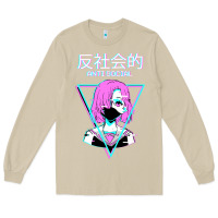 Mushroom antisocial wave anime Long Sleeve Tee - artisFamous