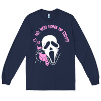 Navy scream ghost Long Sleeve Tee - artisFamous