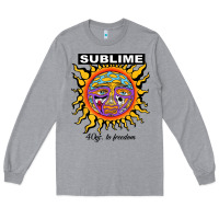 Heather Grey sunflower sublime 40oz to freedom Long Sleeve Tee - artisFamous