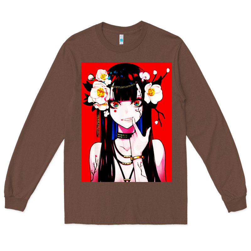 Anime Girl Japanese Long Sleeve Tee by artisFamous | Teevron