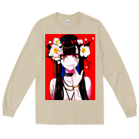 Mushroom anime girl japanese Long Sleeve Tee - artisFamous