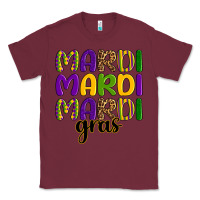 Burgundy mardi mardi mardi gras Classic Tee - OliviaCreatesArt