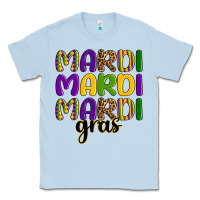 Dusty Blue mardi mardi mardi gras Classic Tee - OliviaCreatesArt