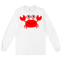 White Red Crab Long Sleeve Tee - artisFamous