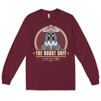 Burgundy the roost animal cafe Long Sleeve Tee - artisFamous
