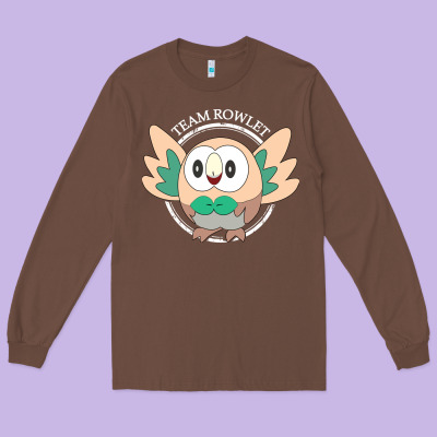 Team Rowlet Classic Long Sleeve Tee Designed By Artisfamous
