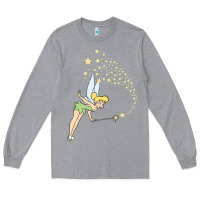 Heather Grey tinkerbell magic Long Sleeve Tee - artisFamous