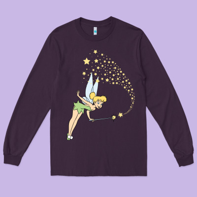 Tinkerbell Magic Long Sleeve Tee Designed By Artisfamous