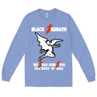 Colony Blue black rock and roll Long Sleeve Tee - artisFamous