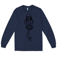 Navy dark mark Long Sleeve Tee - artisFamous