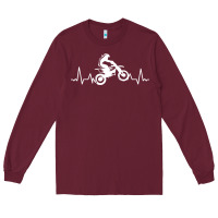 Burgundy dirt bike Long Sleeve Tee - artisFamous