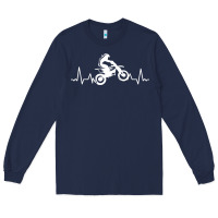 Navy dirt bike Long Sleeve Tee - artisFamous