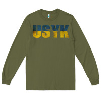 Army Green USYK Long Sleeve Tee - artisFamous