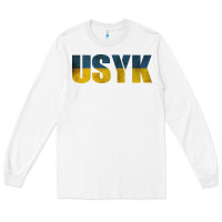 White USYK Long Sleeve Tee - artisFamous
