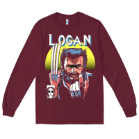 Burgundy old man logan cover Long Sleeve Tee - artisFamous