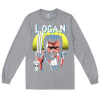 Heather Grey old man logan cover Long Sleeve Tee - artisFamous