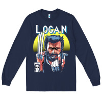 Navy old man logan cover Long Sleeve Tee - artisFamous