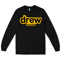 Black drew smile house Long Sleeve Tee - artisFamous