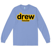 Colony Blue drew smile house Long Sleeve Tee - artisFamous