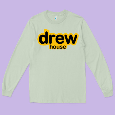 Drew Smile House Long Sleeve Tee Designed By Artisfamous