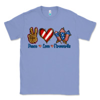 Colony Blue Peace Love Fireworks Classic Tee - Jasminsmagicworld