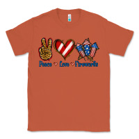Copper Peace Love Fireworks Classic Tee - Jasminsmagicworld