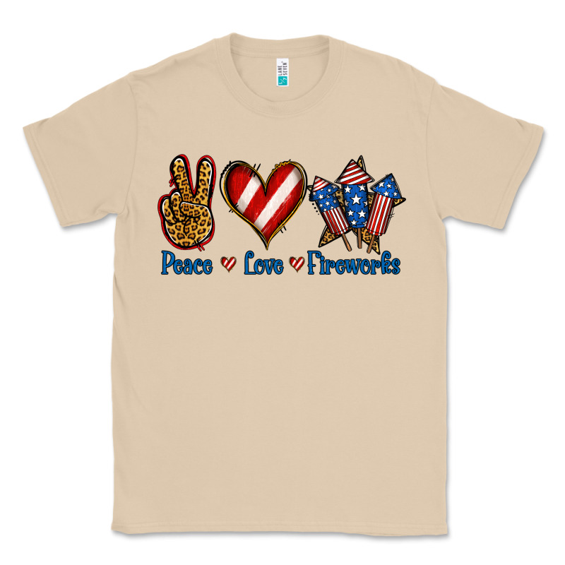Peace Love Fireworks Classic Tee by Jasminsmagicworld | Teevron