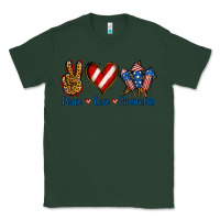 Sports Green Peace Love Fireworks Classic Tee - Jasminsmagicworld
