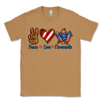 Toasted Coconut Peace Love Fireworks Classic Tee - Jasminsmagicworld