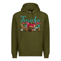 Army Green french bulldog mom Premium Hoodie - Artiststas