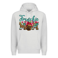 Dove Grey french bulldog mom Premium Hoodie - Artiststas