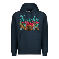 Navy french bulldog mom Premium Hoodie - Artiststas