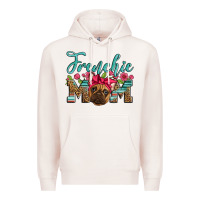 Pale Pink french bulldog mom Premium Hoodie - Artiststas