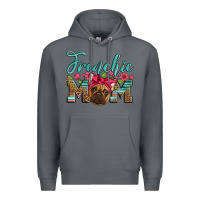 Rock french bulldog mom Premium Hoodie - Artiststas